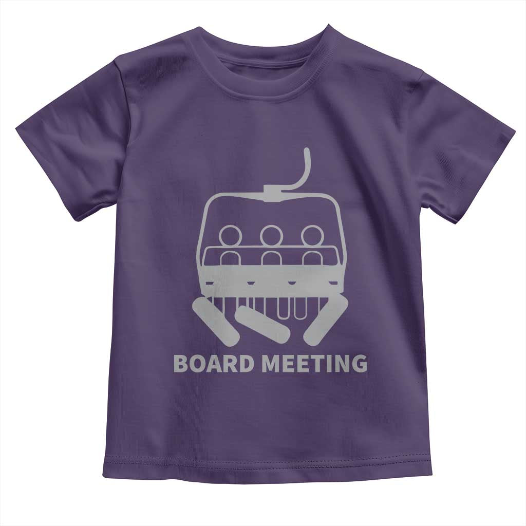 Funny Skiing Toddler T Shirt Snowboard Meeting Gift