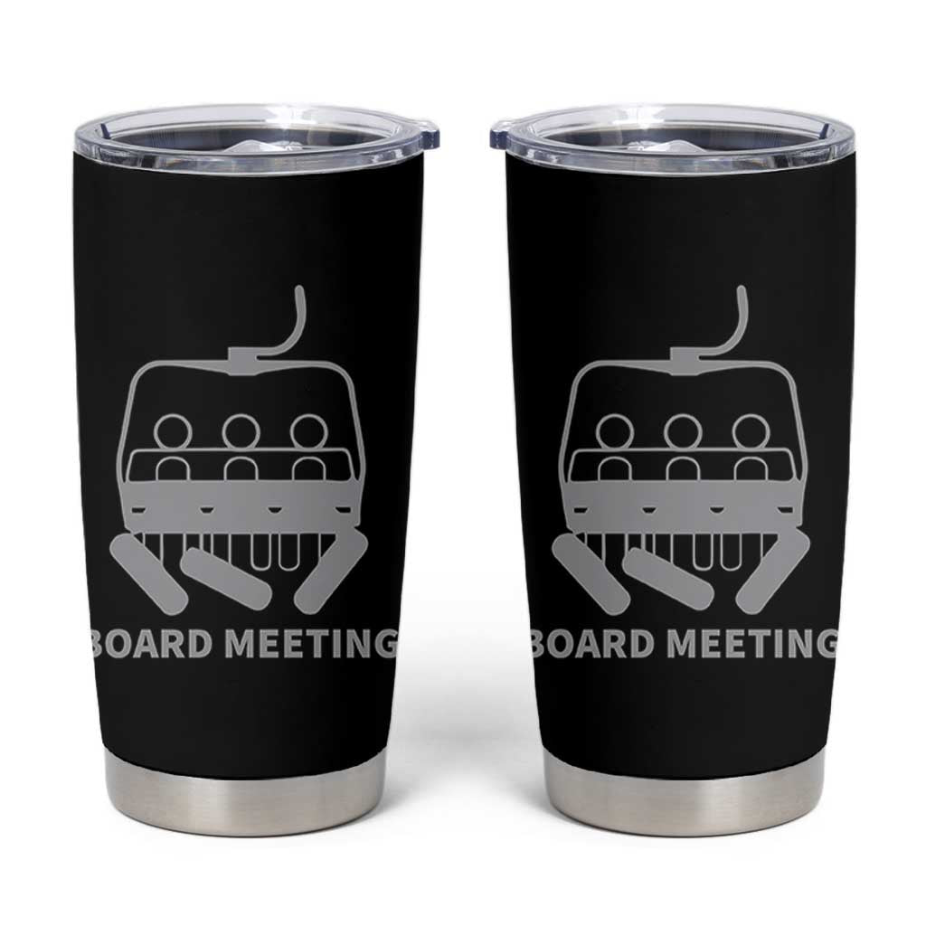 Funny Skiing Tumbler Cup Snowboard Meeting Gift