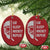 Ice Hockey Player Christmas Ornament Funny Eat Sleep Hockey Repeat Sport Fan - Wonder Print Shop