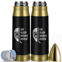 Ice Hockey Player Bullet Tumbler Funny Eat Sleep Hockey Repeat Sport Fan - Wonder Print Shop