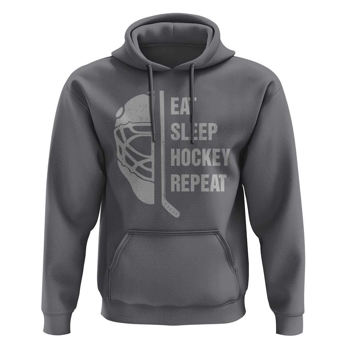 Ice Hockey Player Hoodie Funny Eat Sleep Hockey Repeat Sport Fan - Wonder Print Shop