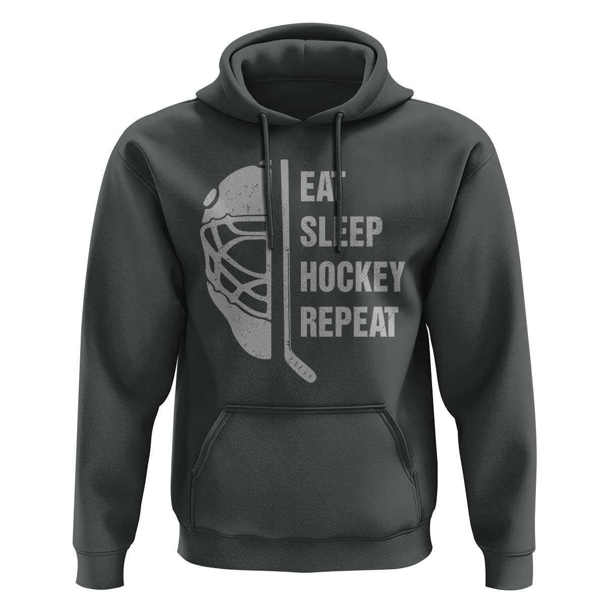 Ice Hockey Player Hoodie Funny Eat Sleep Hockey Repeat Sport Fan - Wonder Print Shop