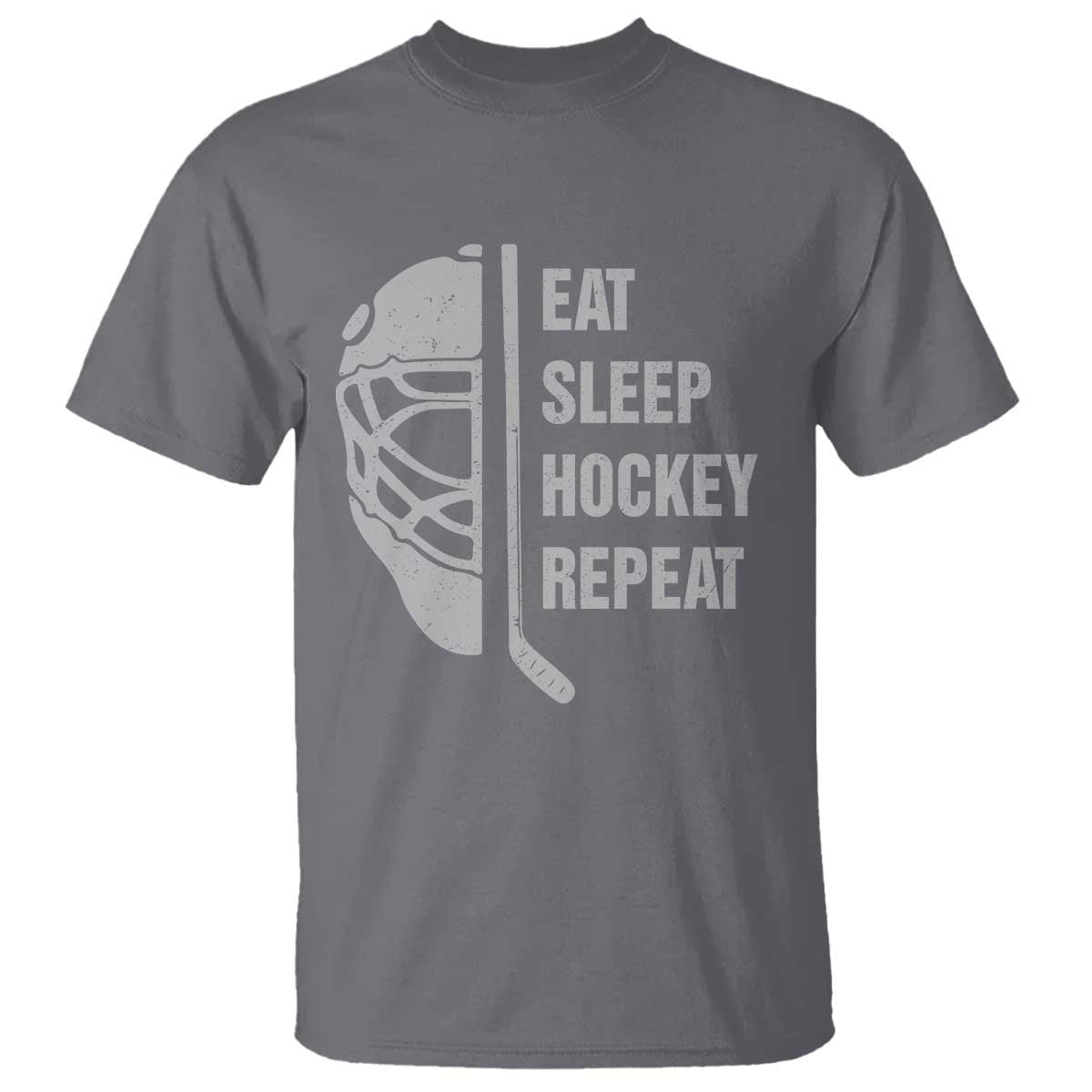 Ice Hockey Player T Shirt Funny Eat Sleep Hockey Repeat Sport Fan - Wonder Print Shop