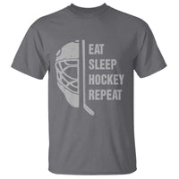 Ice Hockey Player T Shirt Funny Eat Sleep Hockey Repeat Sport Fan - Wonder Print Shop