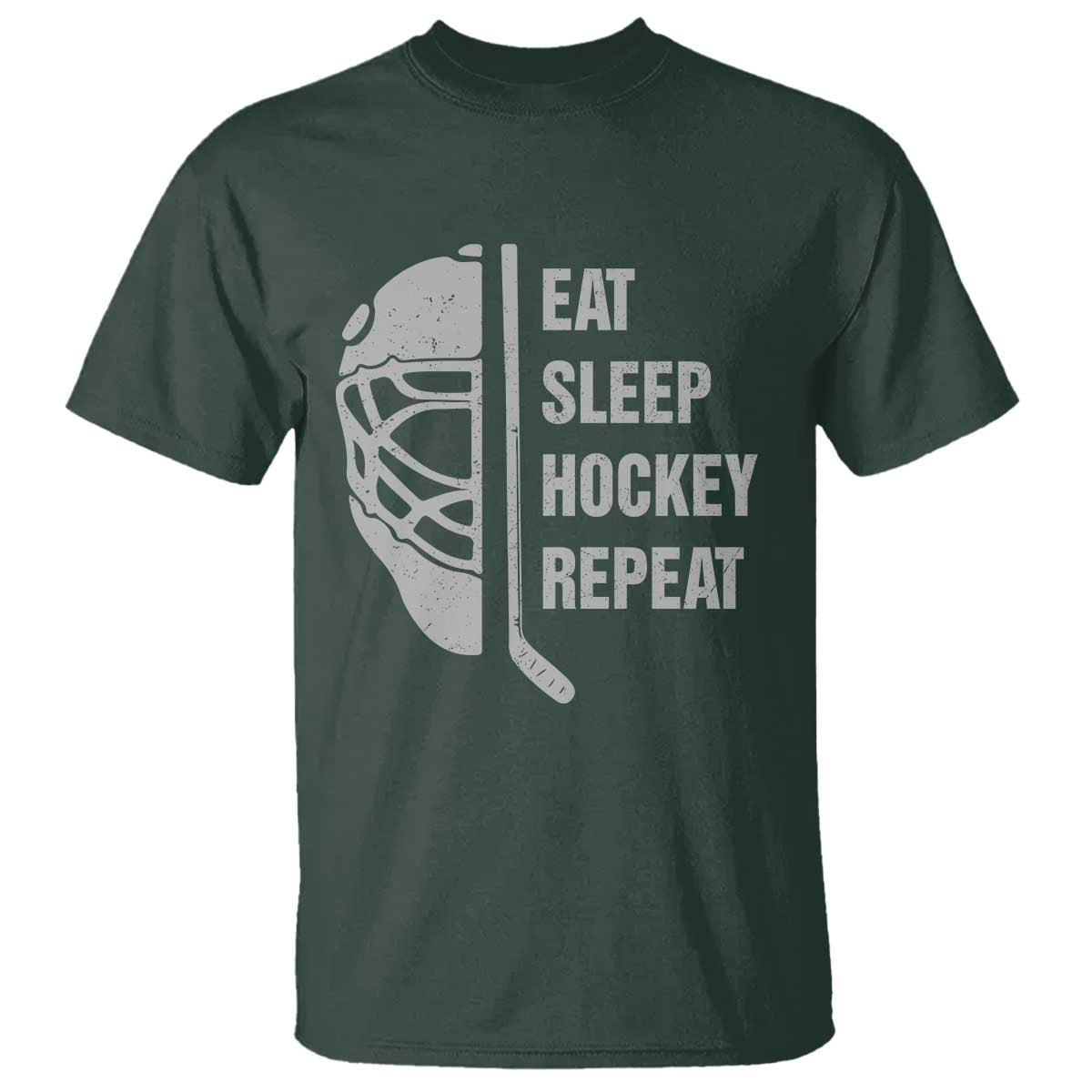 Ice Hockey Player T Shirt Funny Eat Sleep Hockey Repeat Sport Fan - Wonder Print Shop