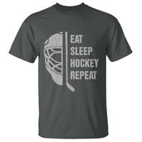 Ice Hockey Player T Shirt Funny Eat Sleep Hockey Repeat Sport Fan - Wonder Print Shop