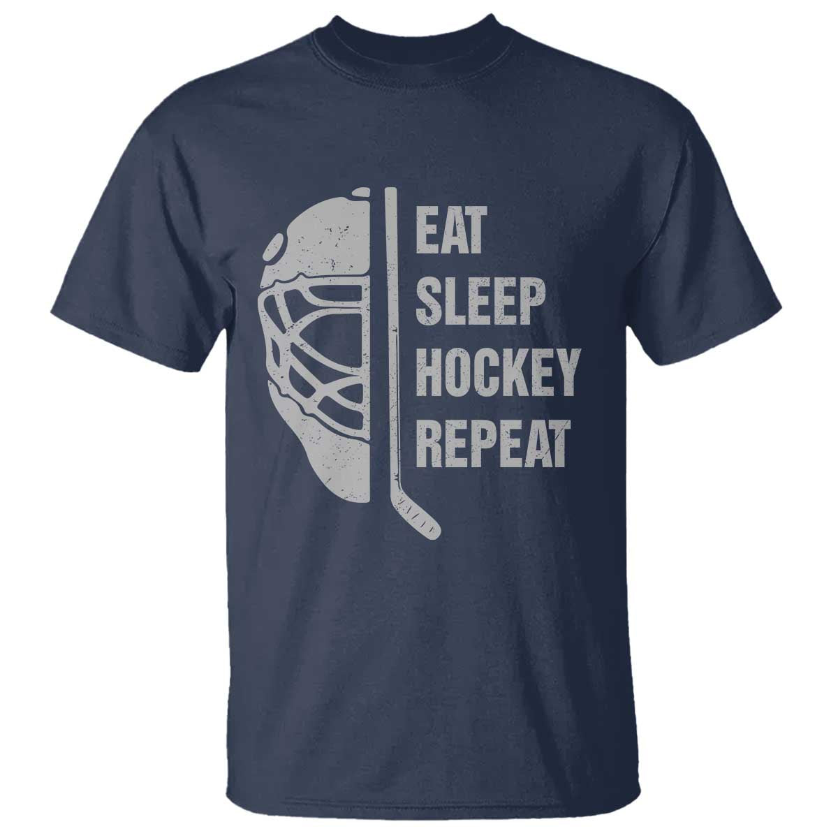 Ice Hockey Player T Shirt Funny Eat Sleep Hockey Repeat Sport Fan - Wonder Print Shop