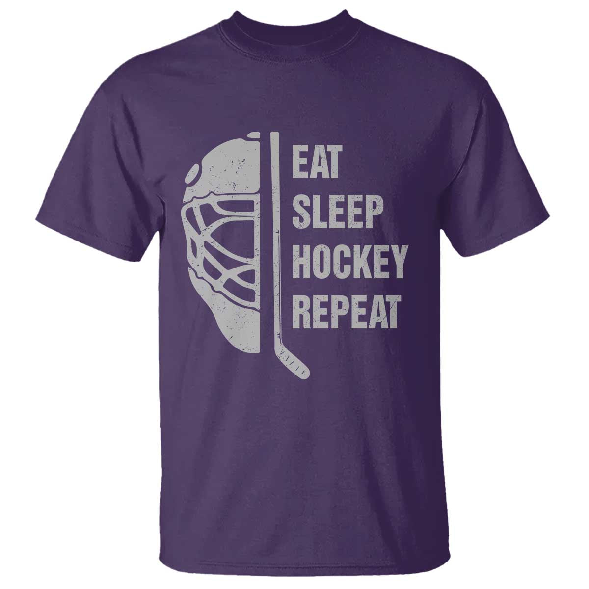 Ice Hockey Player T Shirt Funny Eat Sleep Hockey Repeat Sport Fan - Wonder Print Shop