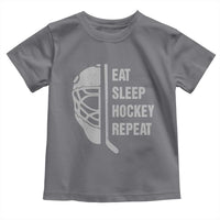 Ice Hockey Player Toddler T Shirt Funny Eat Sleep Hockey Repeat Sport Fan - Wonder Print Shop