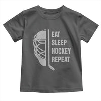 Ice Hockey Player Toddler T Shirt Funny Eat Sleep Hockey Repeat Sport Fan - Wonder Print Shop