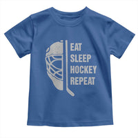 Ice Hockey Player Toddler T Shirt Funny Eat Sleep Hockey Repeat Sport Fan - Wonder Print Shop