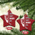 Ice Hockey Player Christmas Ornament Retro Sorry Cant Hockey Bye - Wonder Print Shop