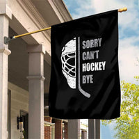 Ice Hockey Player Garden Flag Retro Sorry Cant Hockey Bye - Wonder Print Shop