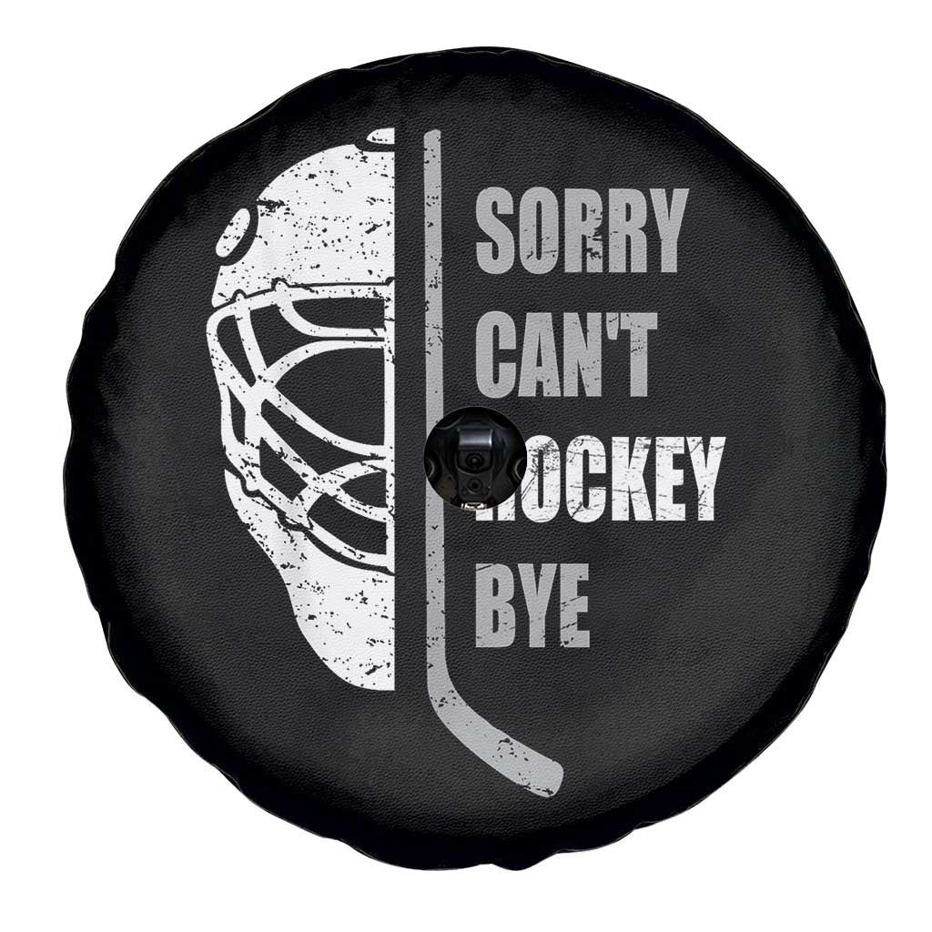 Ice Hockey Player Spare Tire Cover Retro Sorry Cant Hockey Bye - Wonder Print Shop