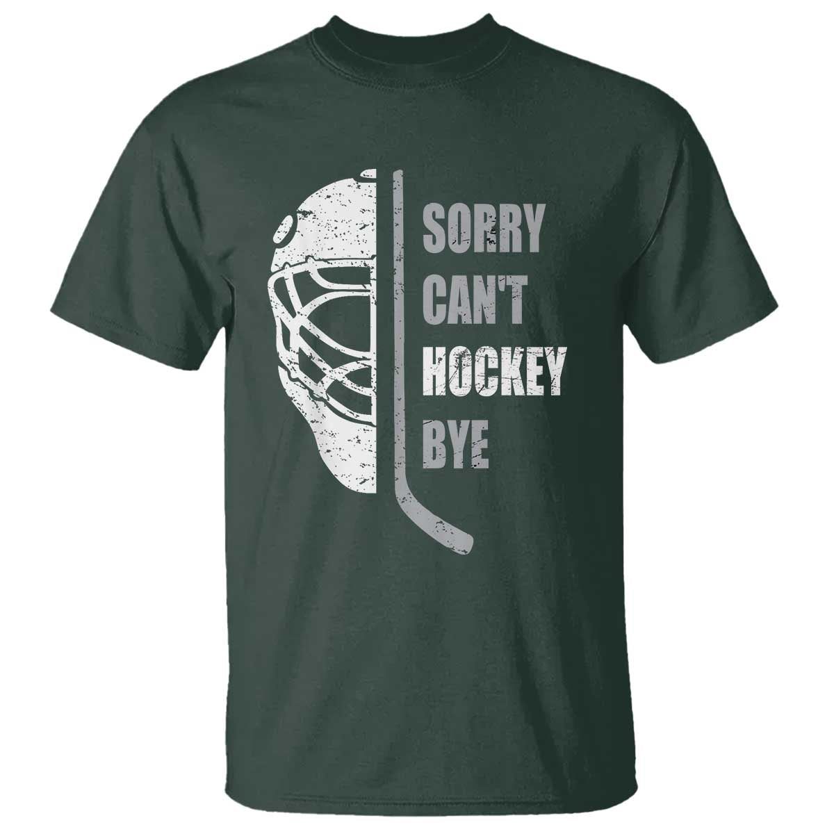 Ice Hockey Player T Shirt Retro Sorry Cant Hockey Bye - Wonder Print Shop