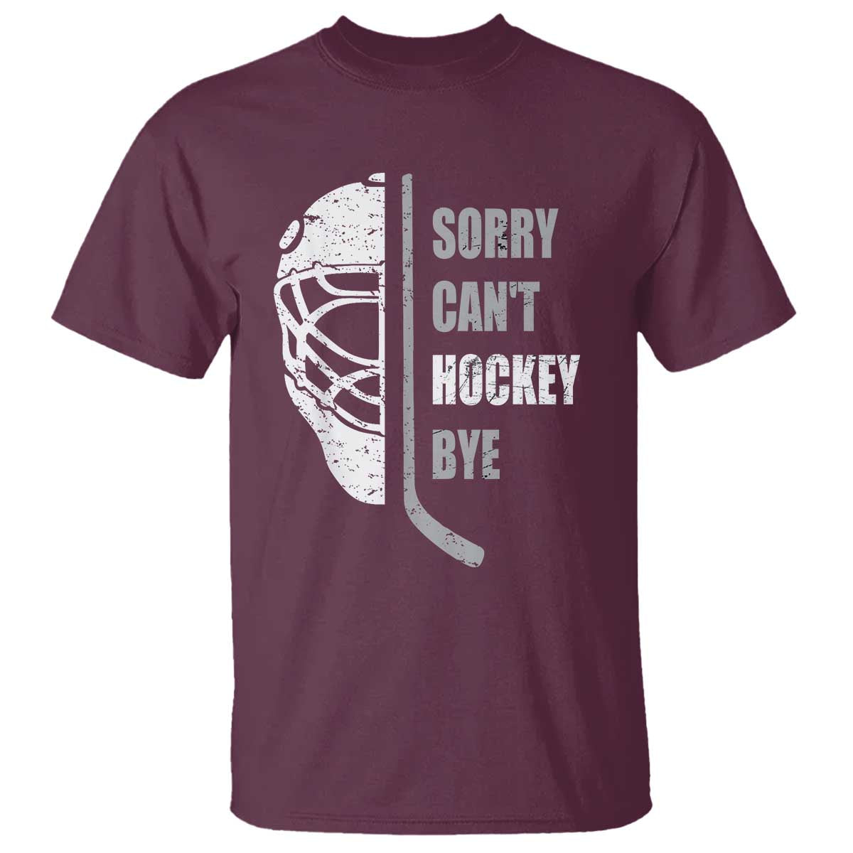 Ice Hockey Player T Shirt Retro Sorry Cant Hockey Bye - Wonder Print Shop