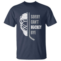 Ice Hockey Player T Shirt Retro Sorry Cant Hockey Bye - Wonder Print Shop