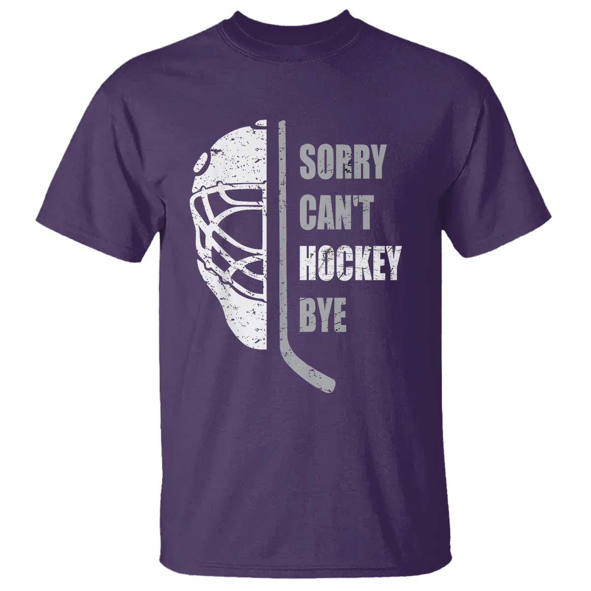 Ice Hockey Player T Shirt Retro Sorry Cant Hockey Bye - Wonder Print Shop