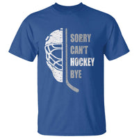 Ice Hockey Player T Shirt Retro Sorry Cant Hockey Bye - Wonder Print Shop