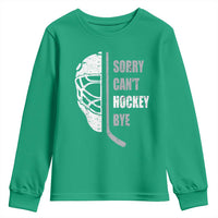 Ice Hockey Player Youth Sweatshirt Retro Sorry Cant Hockey Bye - Wonder Print Shop