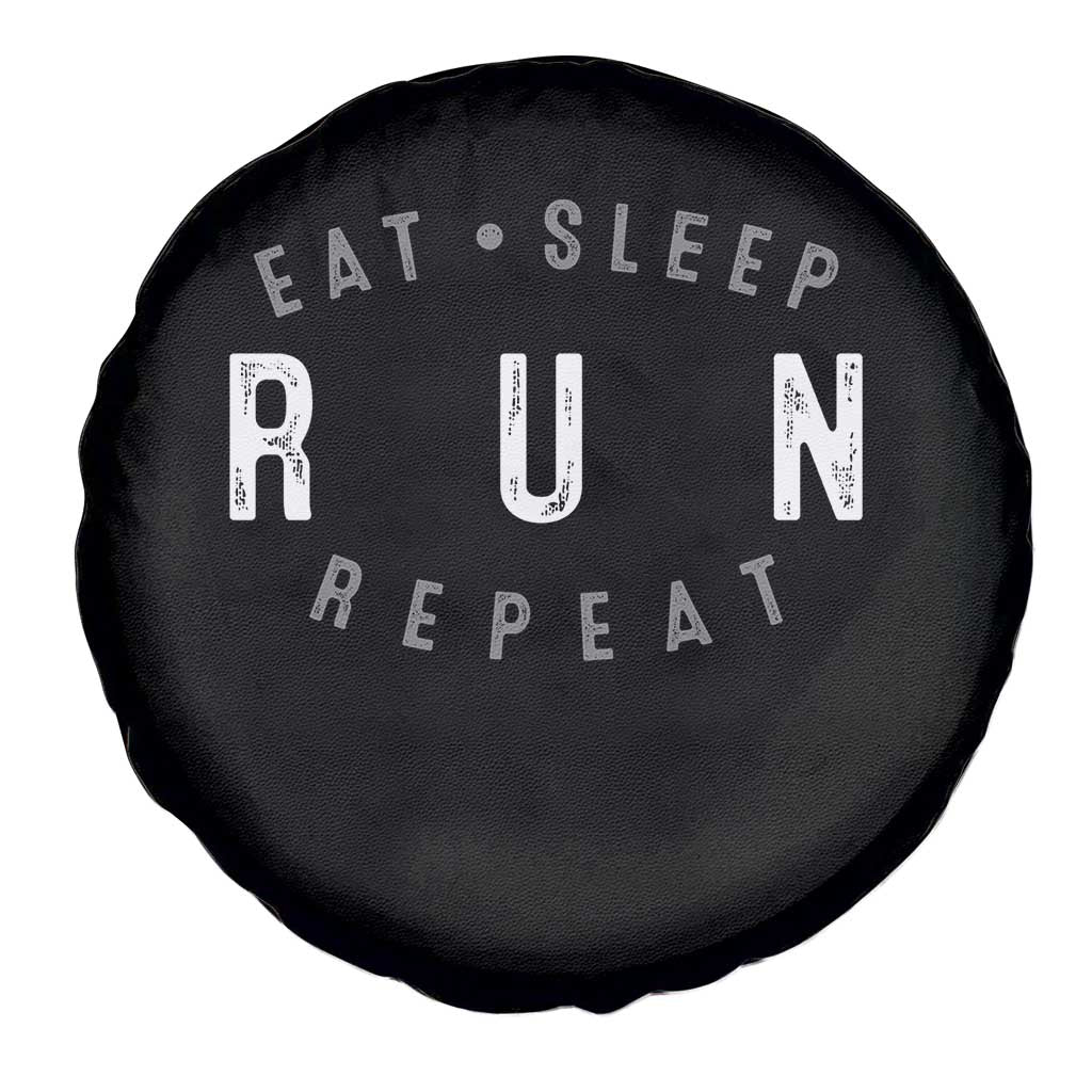 Eat Sleep Run Repeat Spare Tire Cover Marathon Runner