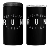 Eat Sleep Run Repeat 4 in 1 Can Cooler Tumbler Marathon Runner