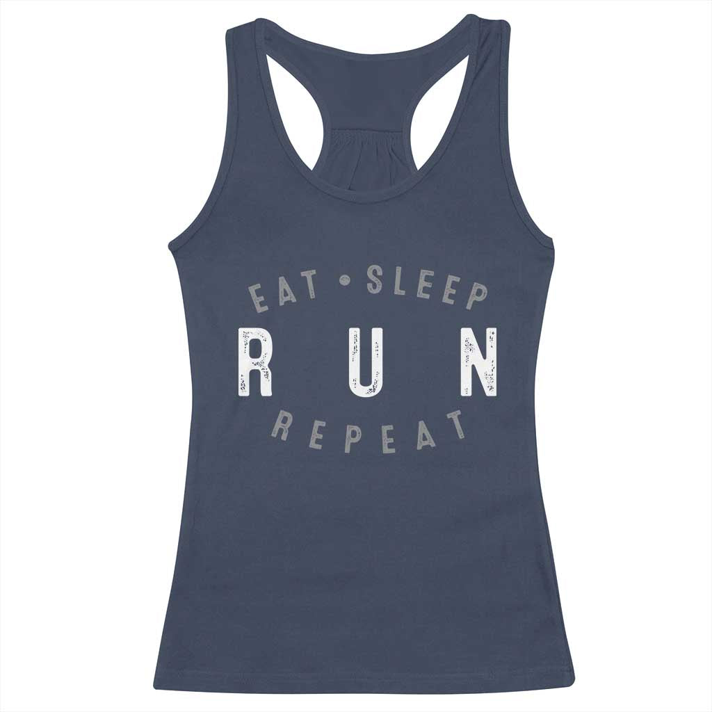 Eat Sleep Run Repeat Racerback Tank Top Marathon Runner