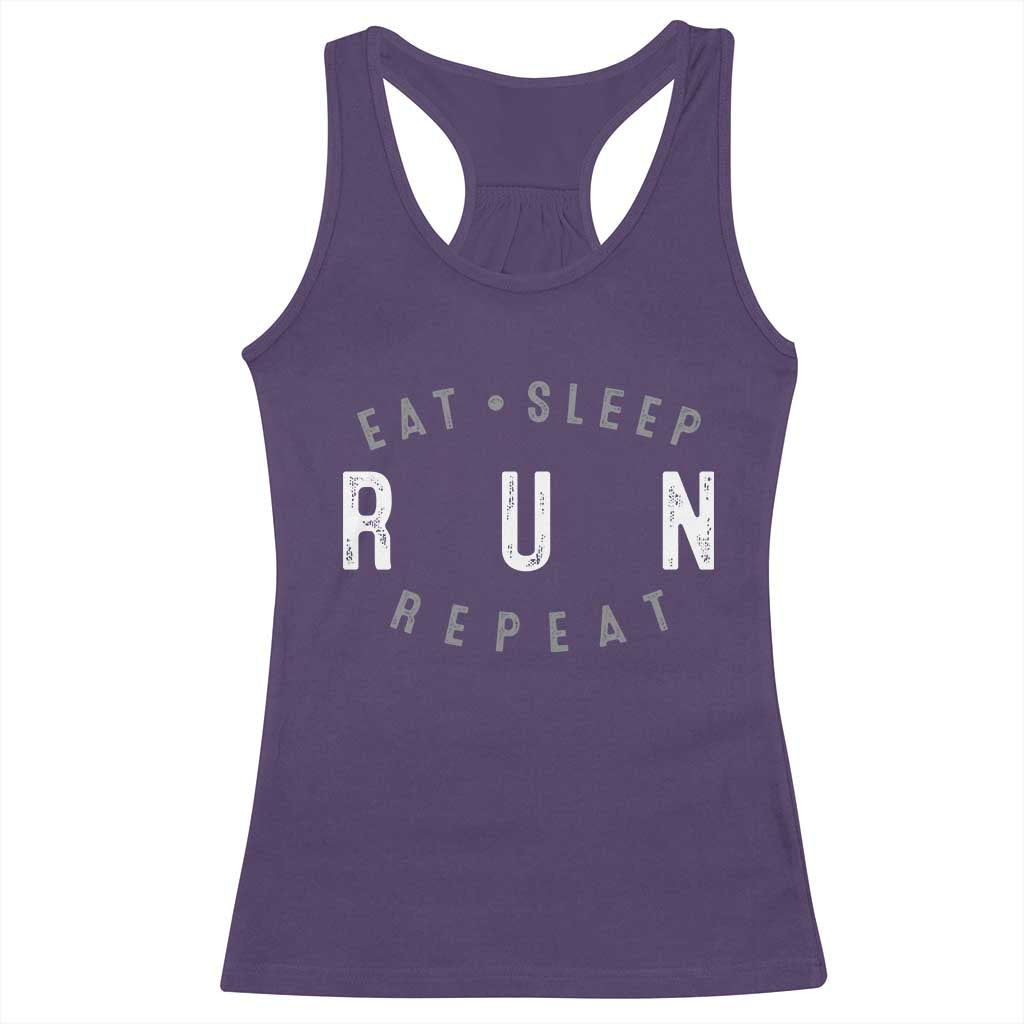 Eat Sleep Run Repeat Racerback Tank Top Marathon Runner