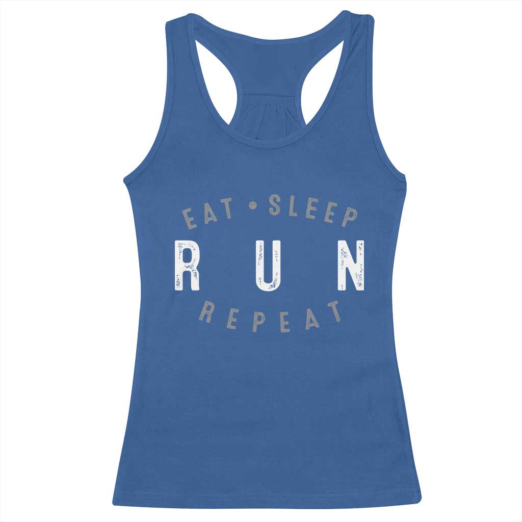 Eat Sleep Run Repeat Racerback Tank Top Marathon Runner