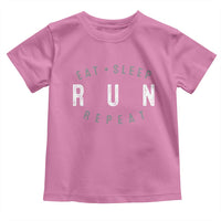 Eat Sleep Run Repeat Toddler T Shirt Marathon Runner
