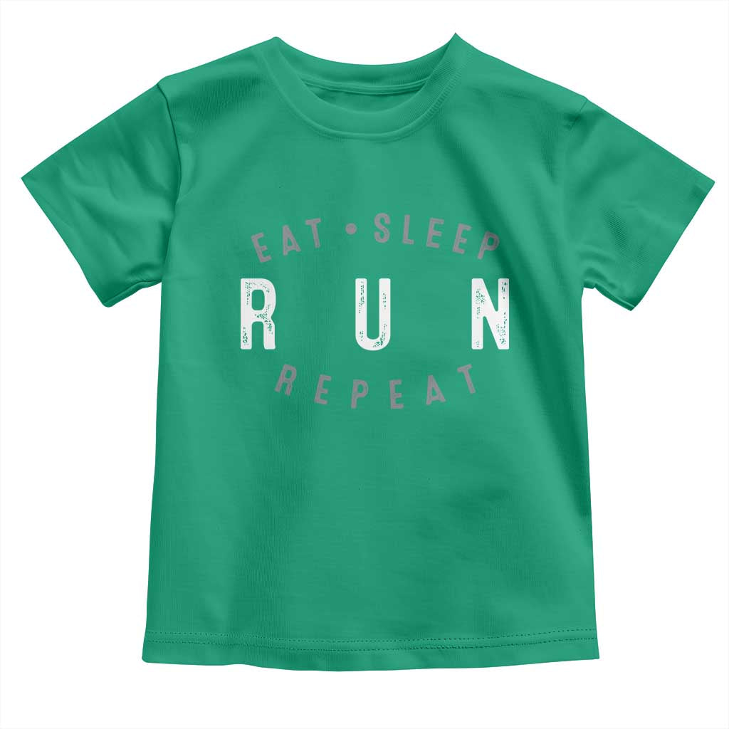 Eat Sleep Run Repeat Toddler T Shirt Marathon Runner