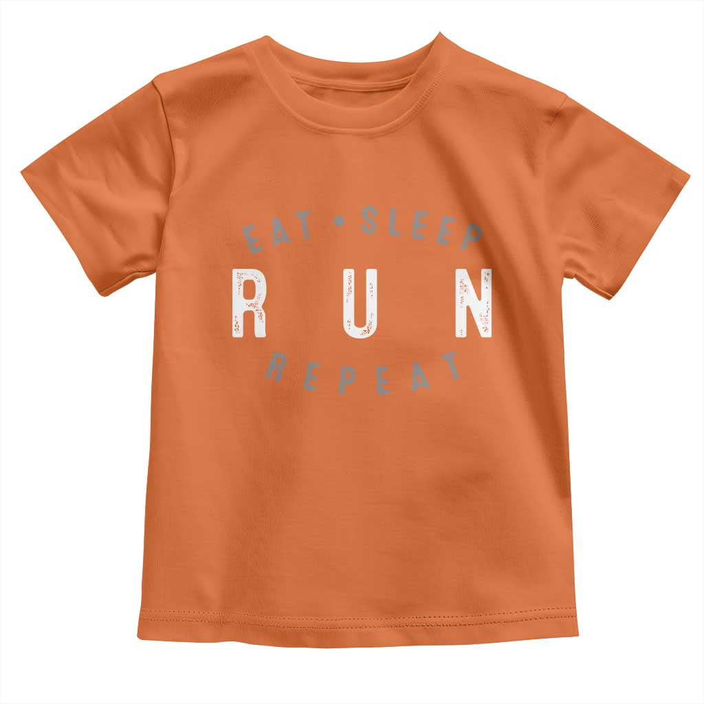 Eat Sleep Run Repeat Toddler T Shirt Marathon Runner