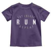 Eat Sleep Run Repeat Toddler T Shirt Marathon Runner