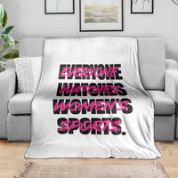 Womens Sports Throw Blanket Feminist Body Positivity Inclusive Equality - Wonder Print Shop