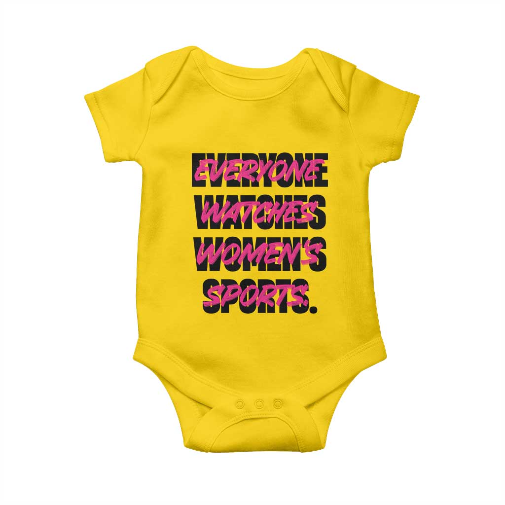 Womens Sports Baby Onesie Feminist Body Positivity Inclusive Equality - Wonder Print Shop