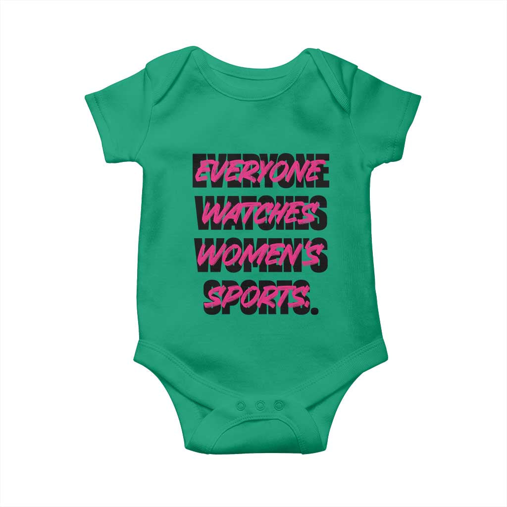 Womens Sports Baby Onesie Feminist Body Positivity Inclusive Equality - Wonder Print Shop