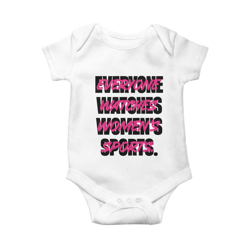 Womens Sports Baby Onesie Feminist Body Positivity Inclusive Equality - Wonder Print Shop