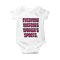Womens Sports Baby Onesie Feminist Body Positivity Inclusive Equality - Wonder Print Shop