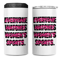 Womens Sports 4 in 1 Can Cooler Tumbler Feminist Body Positivity Inclusive Equality - Wonder Print Shop