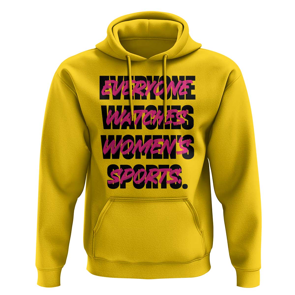 Womens Sports Hoodie Feminist Body Positivity Inclusive Equality - Wonder Print Shop