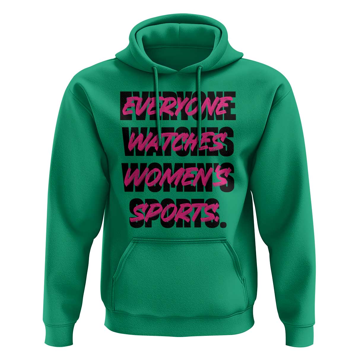 Womens Sports Hoodie Feminist Body Positivity Inclusive Equality - Wonder Print Shop