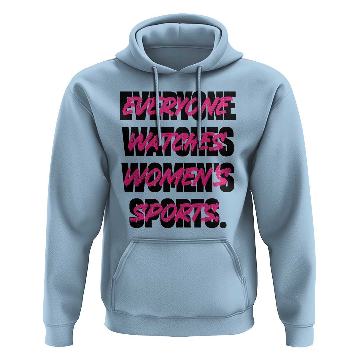 Womens Sports Hoodie Feminist Body Positivity Inclusive Equality - Wonder Print Shop