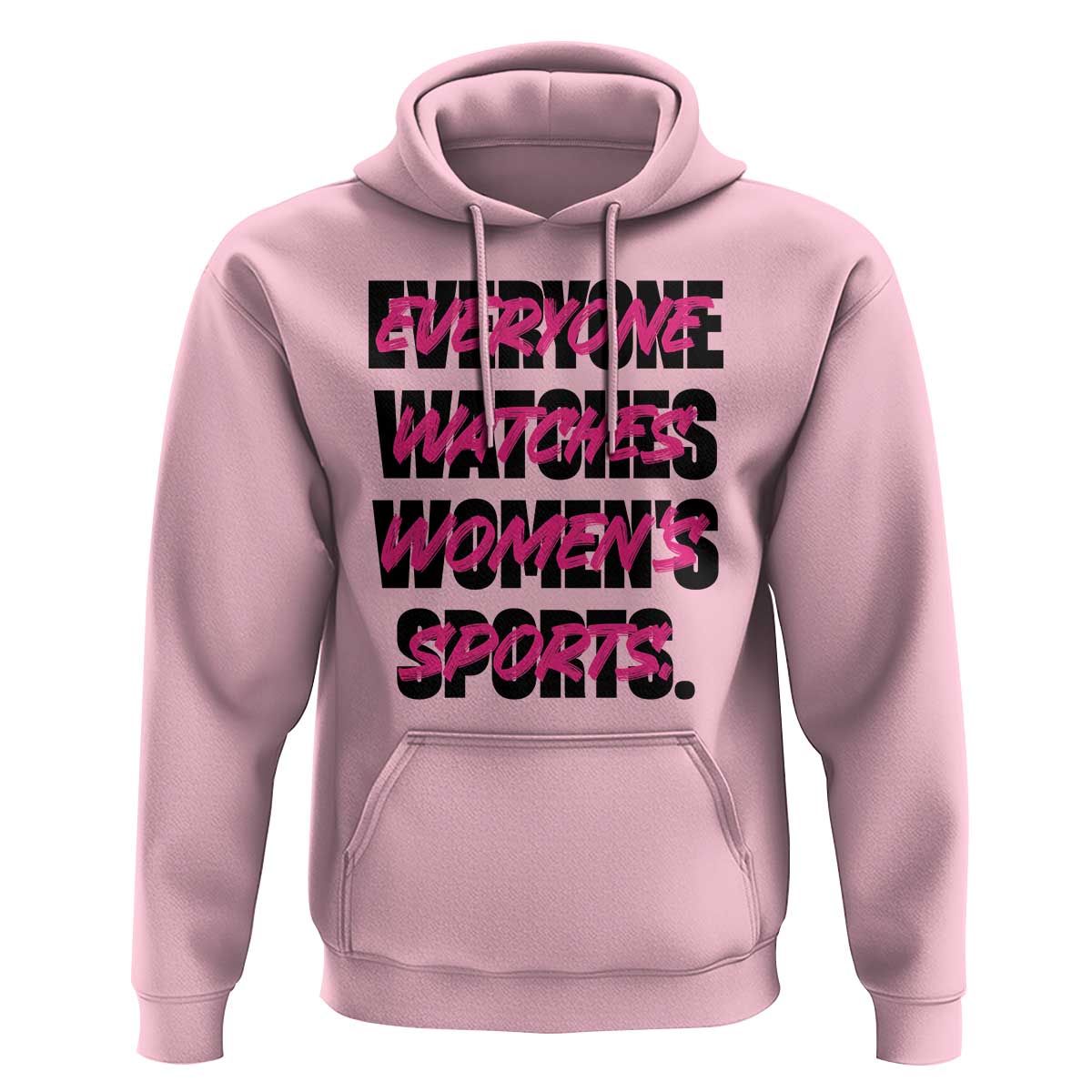 Womens Sports Hoodie Feminist Body Positivity Inclusive Equality - Wonder Print Shop