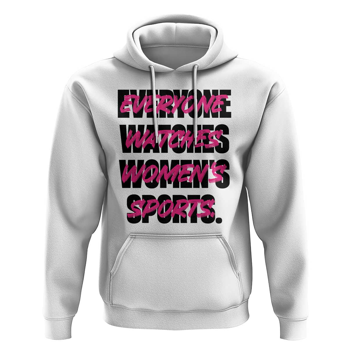 Womens Sports Hoodie Feminist Body Positivity Inclusive Equality - Wonder Print Shop