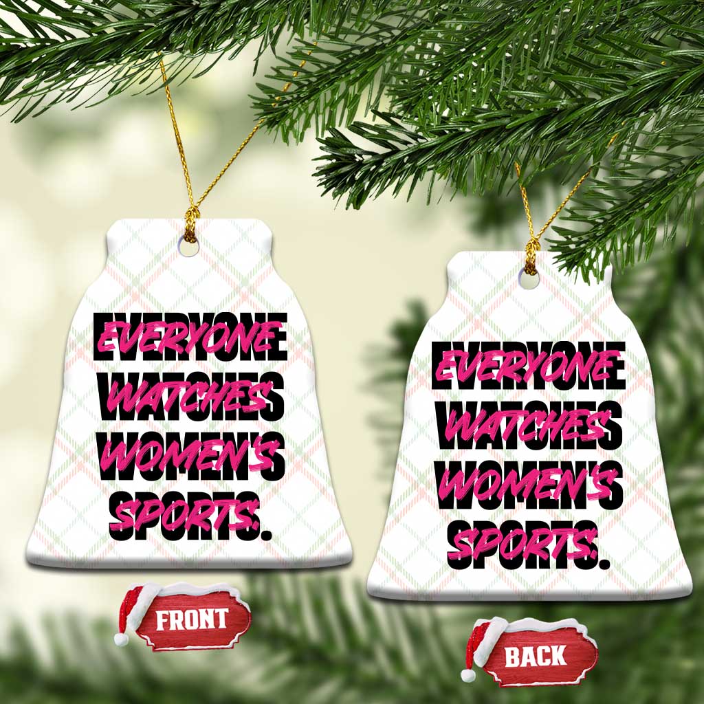 Womens Sports Ceramic Ornament Feminist Body Positivity Inclusive Equality - Wonder Print Shop