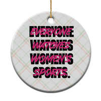 Womens Sports Ceramic Ornament Feminist Body Positivity Inclusive Equality - Wonder Print Shop