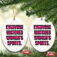 Womens Sports Ceramic Ornament Feminist Body Positivity Inclusive Equality - Wonder Print Shop