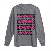 Womens Sports Long Sleeve Shirt Feminist Body Positivity Inclusive Equality - Wonder Print Shop