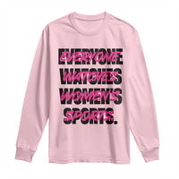 Womens Sports Long Sleeve Shirt Feminist Body Positivity Inclusive Equality - Wonder Print Shop