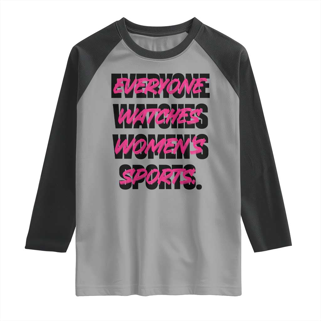 Womens Sports Raglan Shirt Feminist Body Positivity Inclusive Equality - Wonder Print Shop